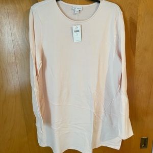 J. Jill Pure Jill Soft-Touch Cotton Tunic - Pearl NWT Size LT
